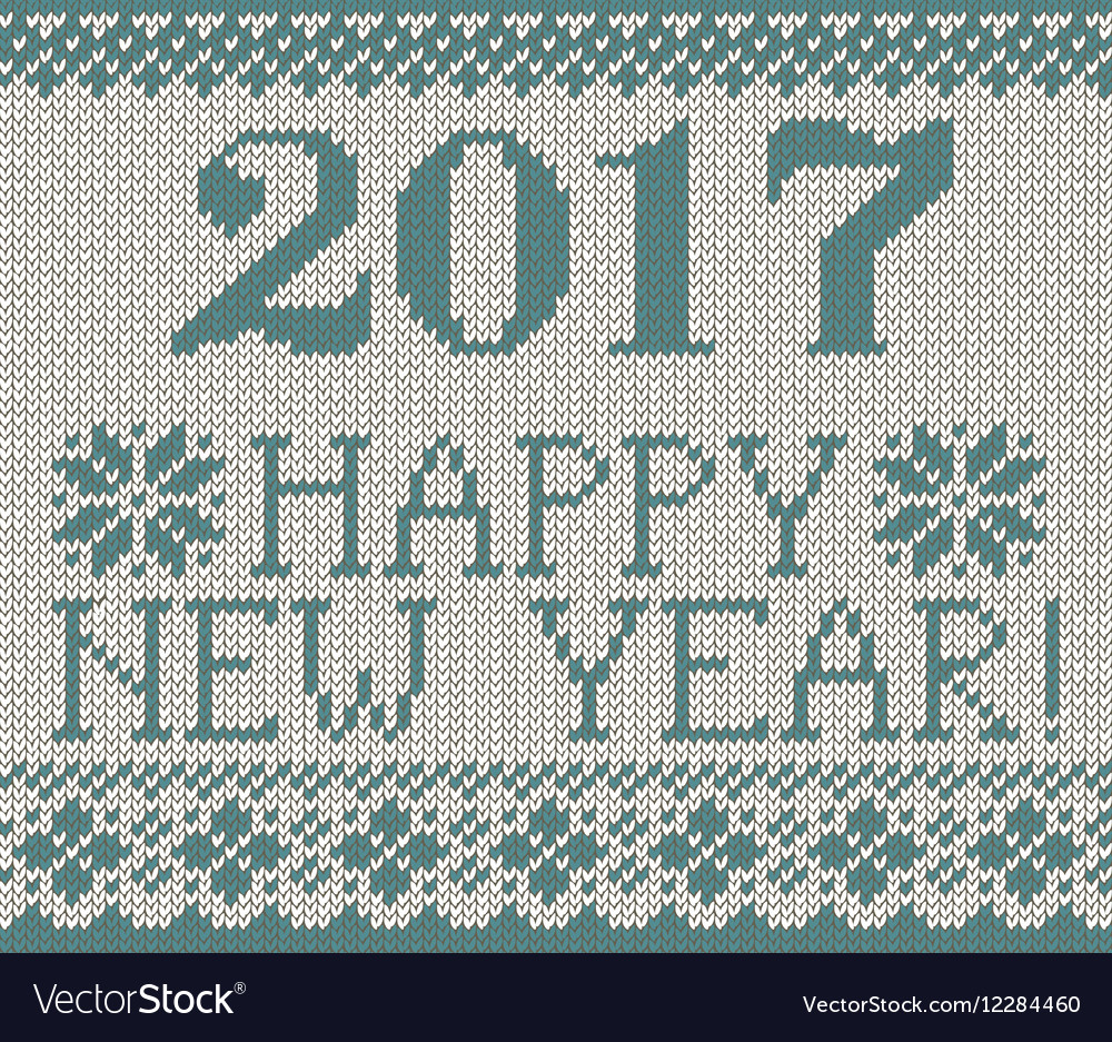 Happy new year 2017 seamless pattern