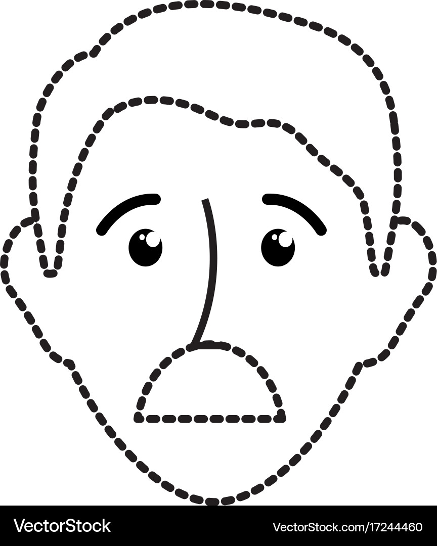 Man head Royalty Free Vector Image - VectorStock