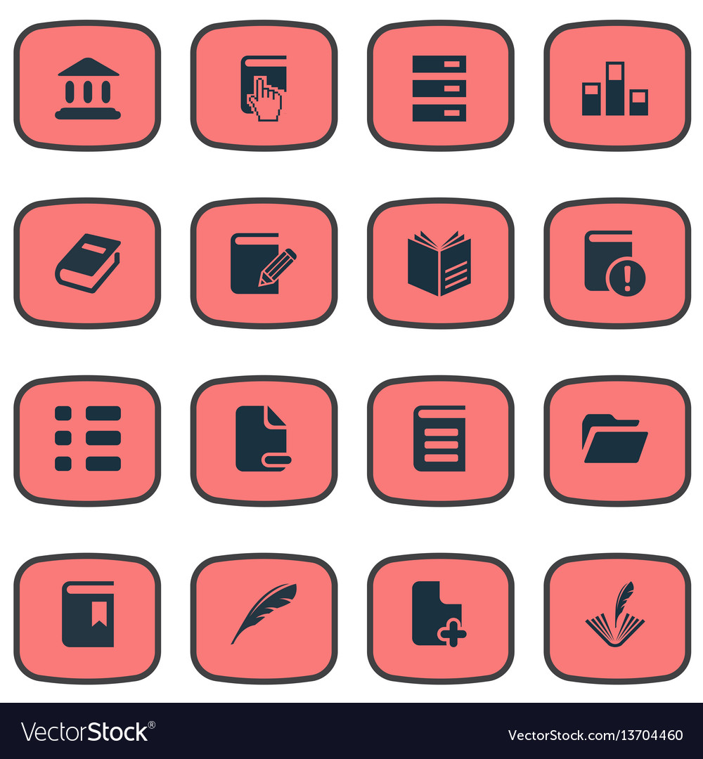 Set of simple knowledge icons