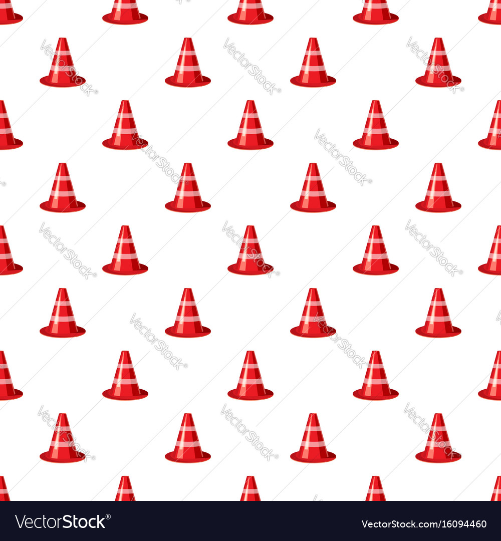 Traffic Cone Pattern Royalty Free Vector Image