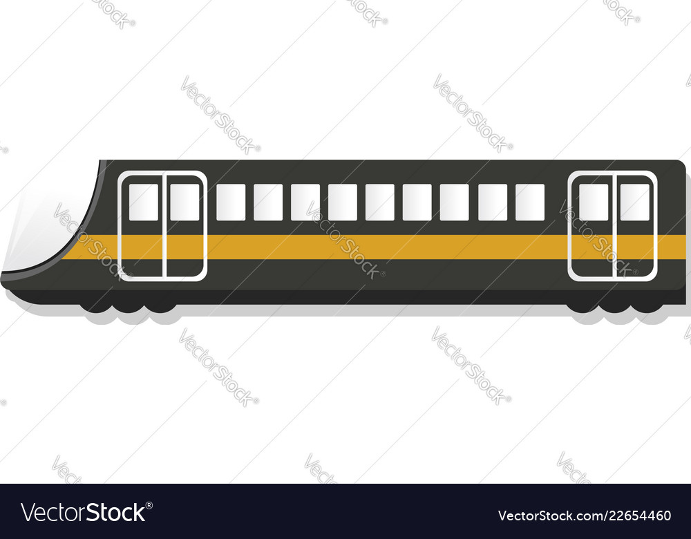 Urban passenger train icon cartoon style Vector Image Urban passenger train icon cartoon style Vector Image