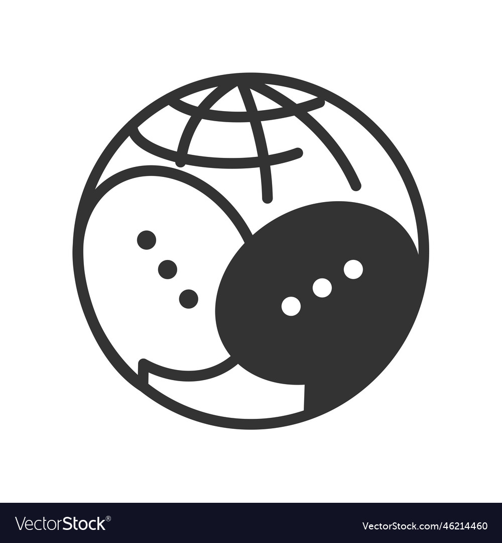 World talk forum logo template icon brand