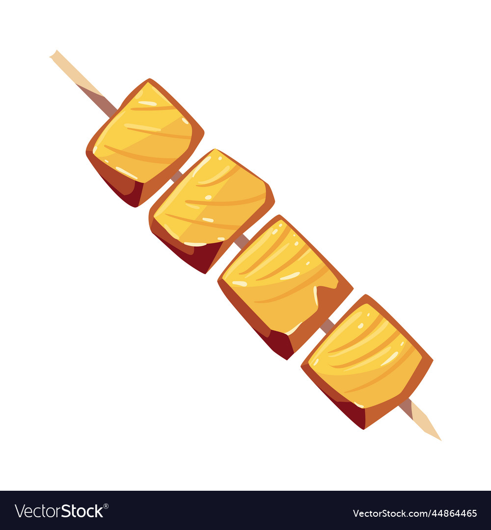 Flat skewer design Royalty Free Vector Image - VectorStock