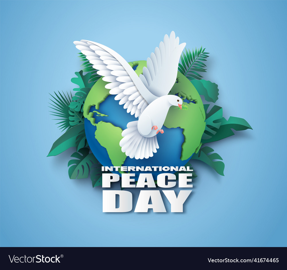 International peace day Royalty Free Vector Image