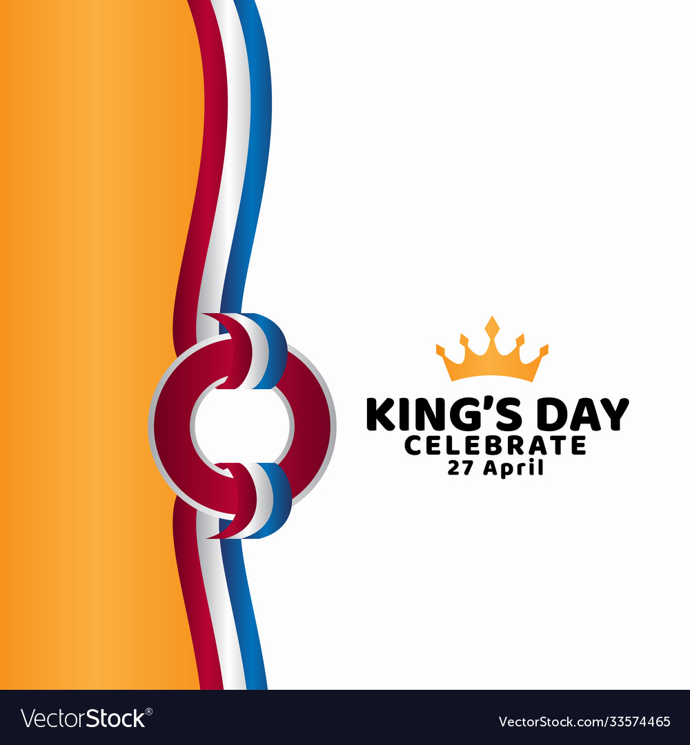 Kings day celebrate template design