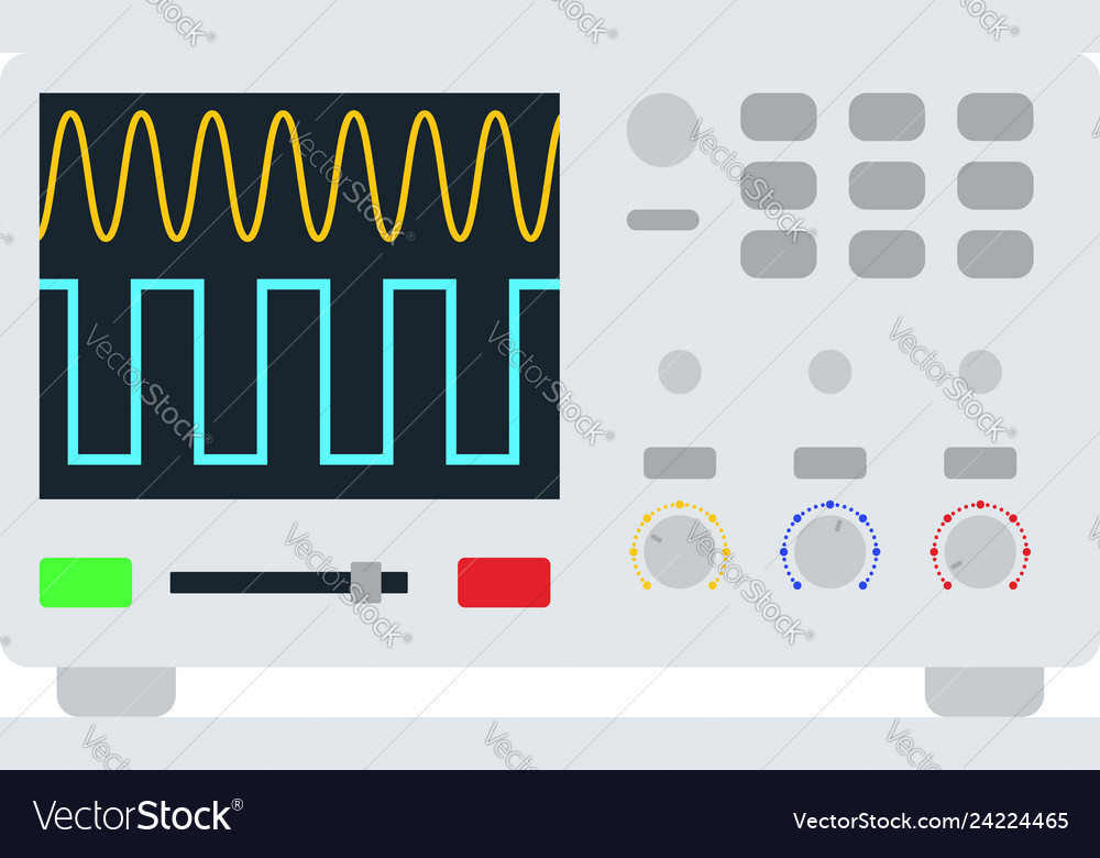 Oscilloscope icon Royalty Free Vector Image VectorStock