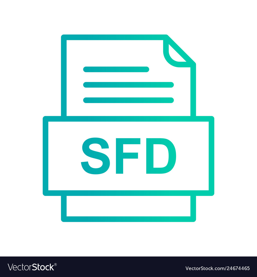 Sfd file document icon