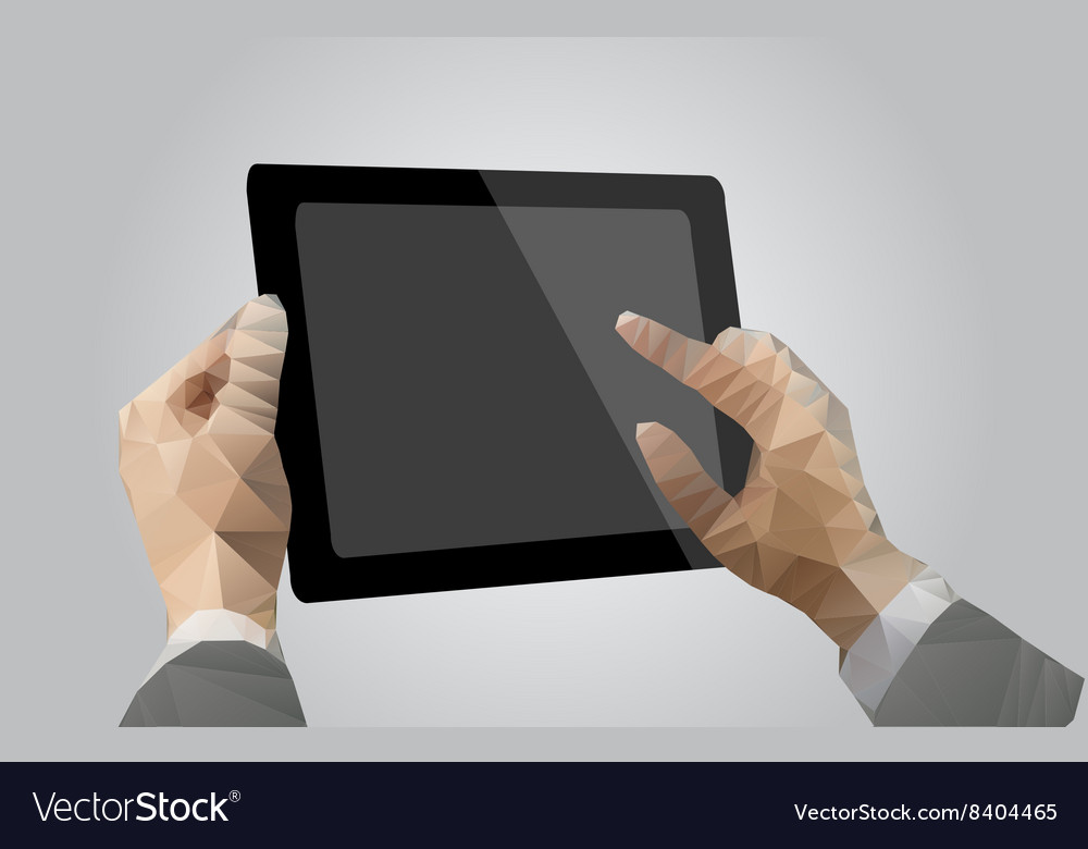 Tablet in hands