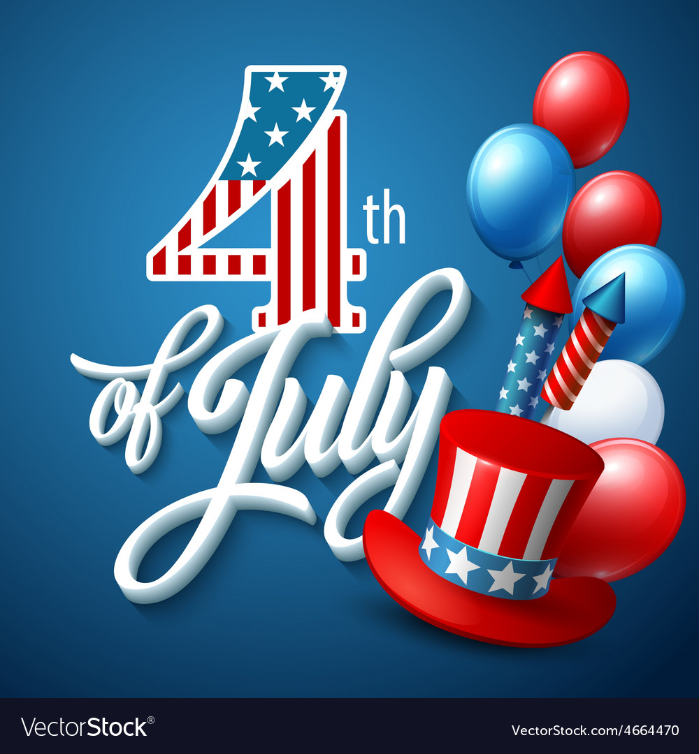 American independence day festive Royalty Free Vector Image