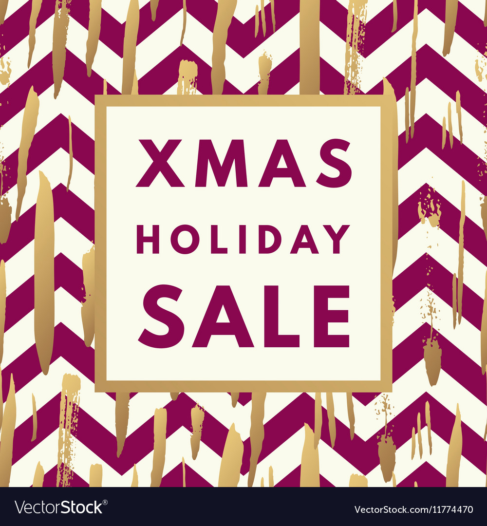 Christmas holiday sale poster