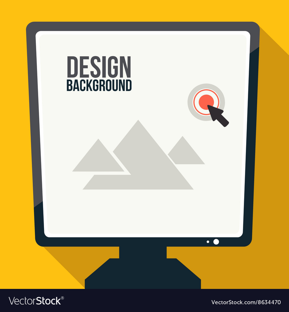 Computer screen Royalty Free Vector Image - VectorStock