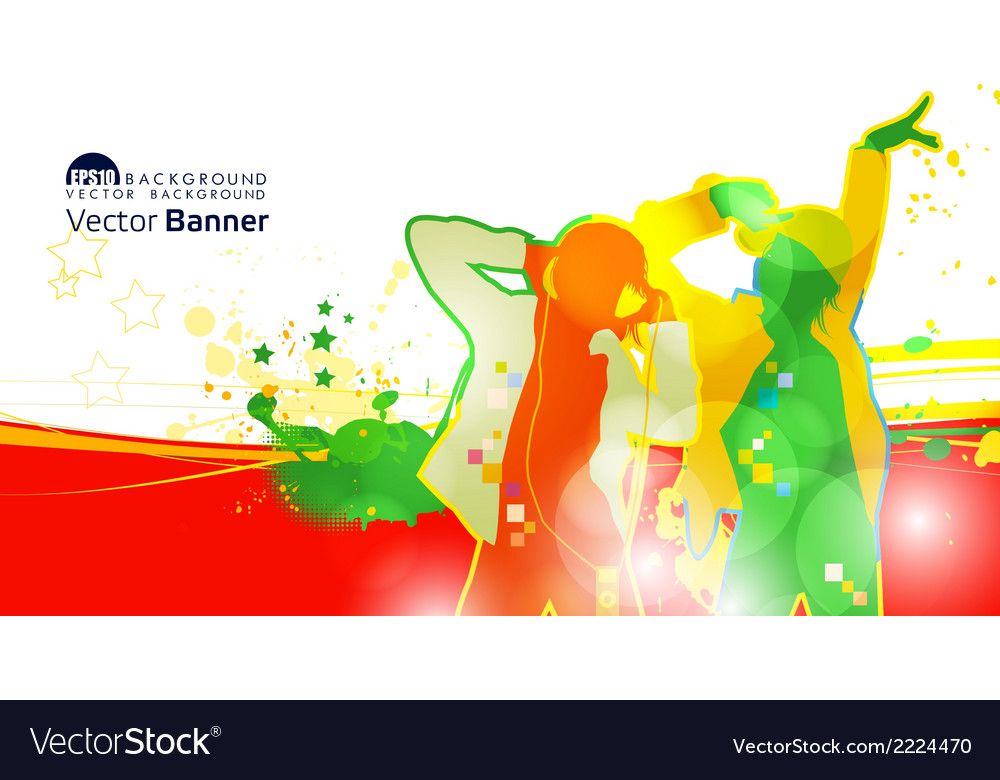 Dj banner Royalty Free Vector Image - VectorStock