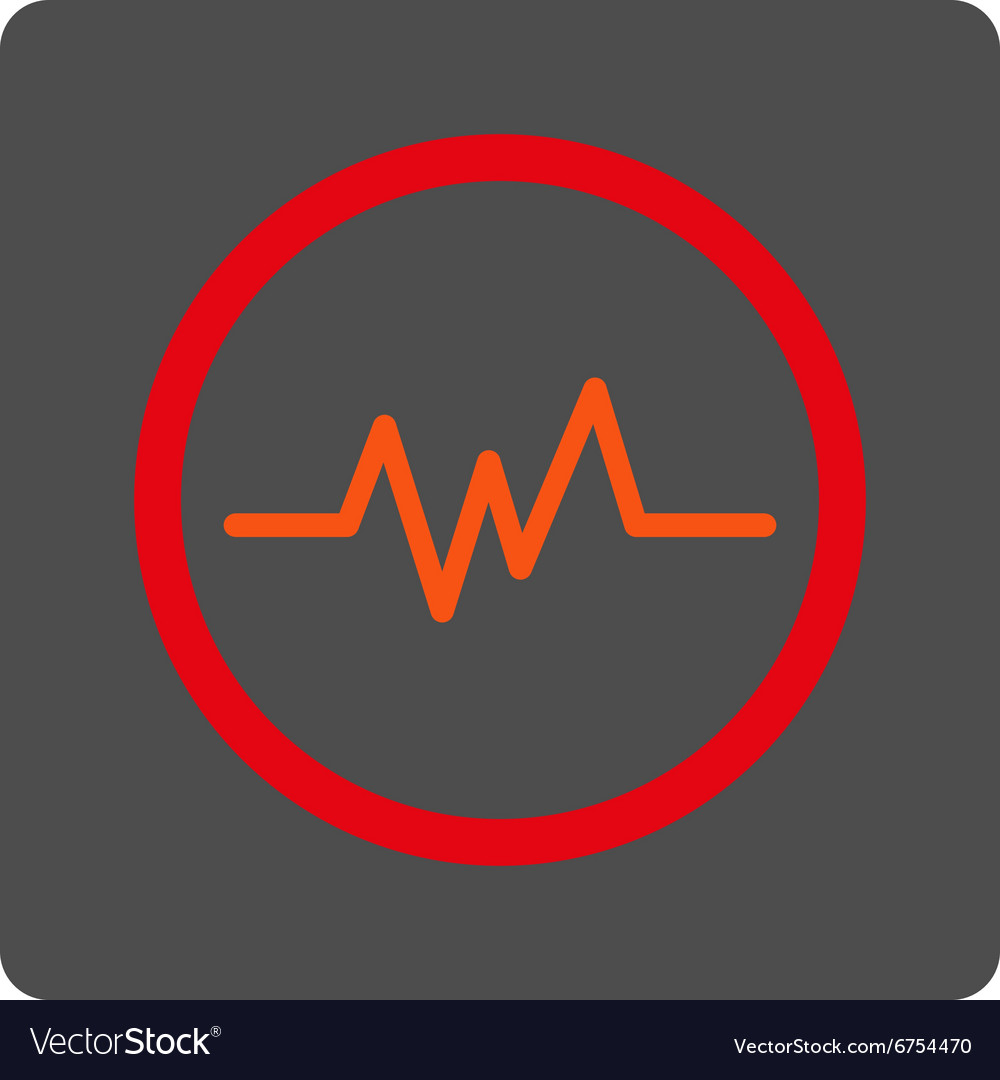 Ecg monitoring rounded square button