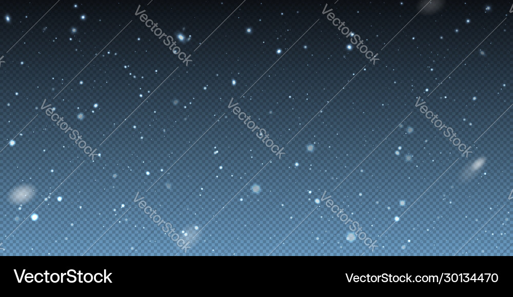 Falling winter christmas realistic snow Royalty Free Vector