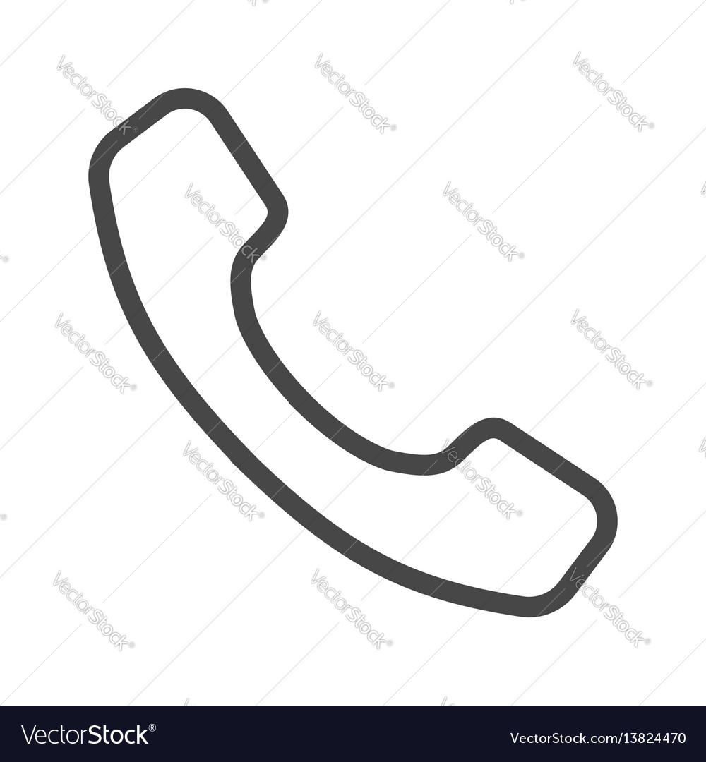 Handset line icon