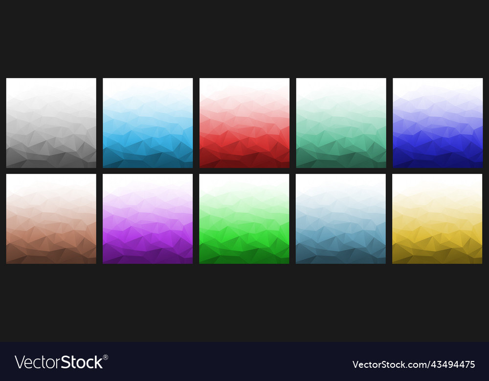 Abstract gradient geometric backgrounds vector image Abstract gradient geometric backgrounds