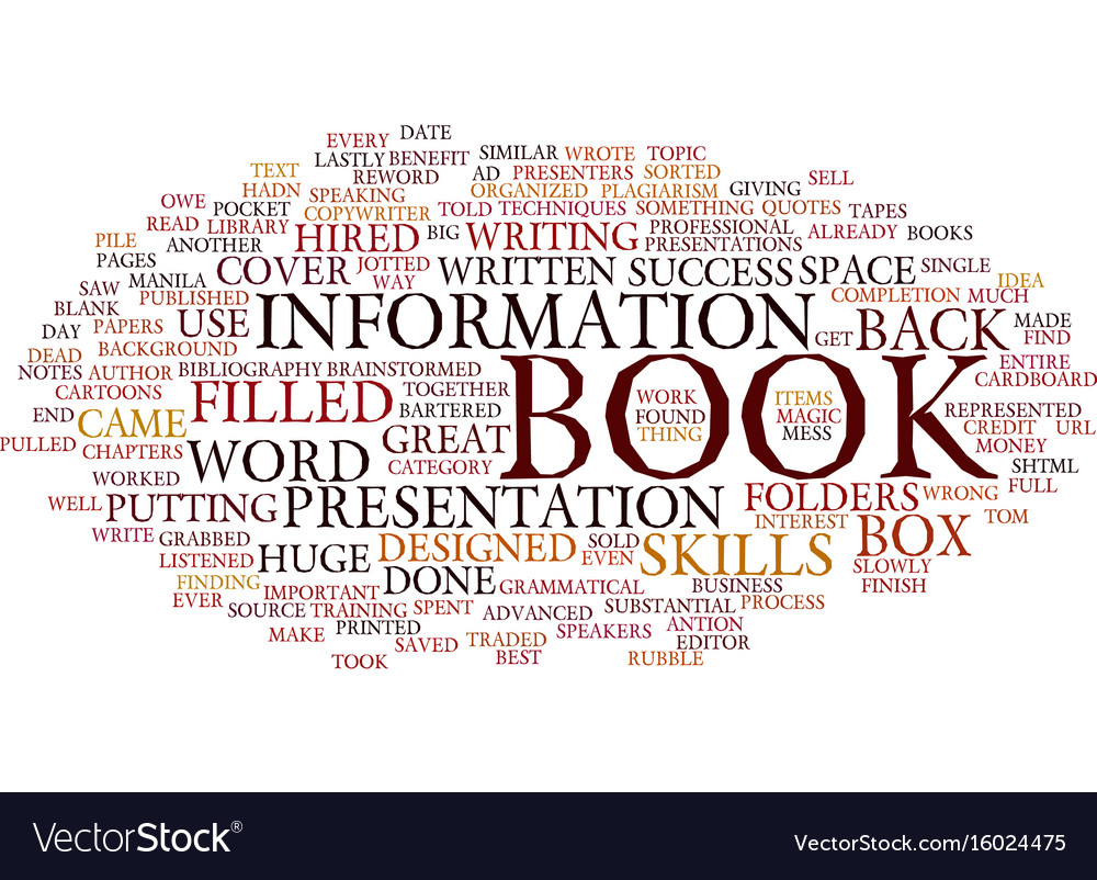 Finish your book already text background word Vector Image