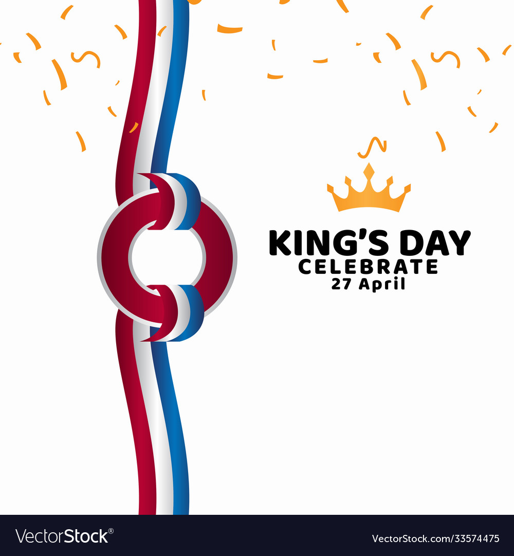 Kings day celebrate template design