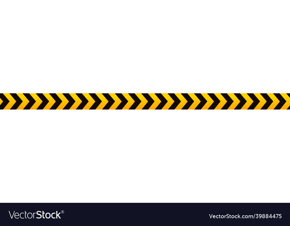 Yellow safety tape caution ribbon with black