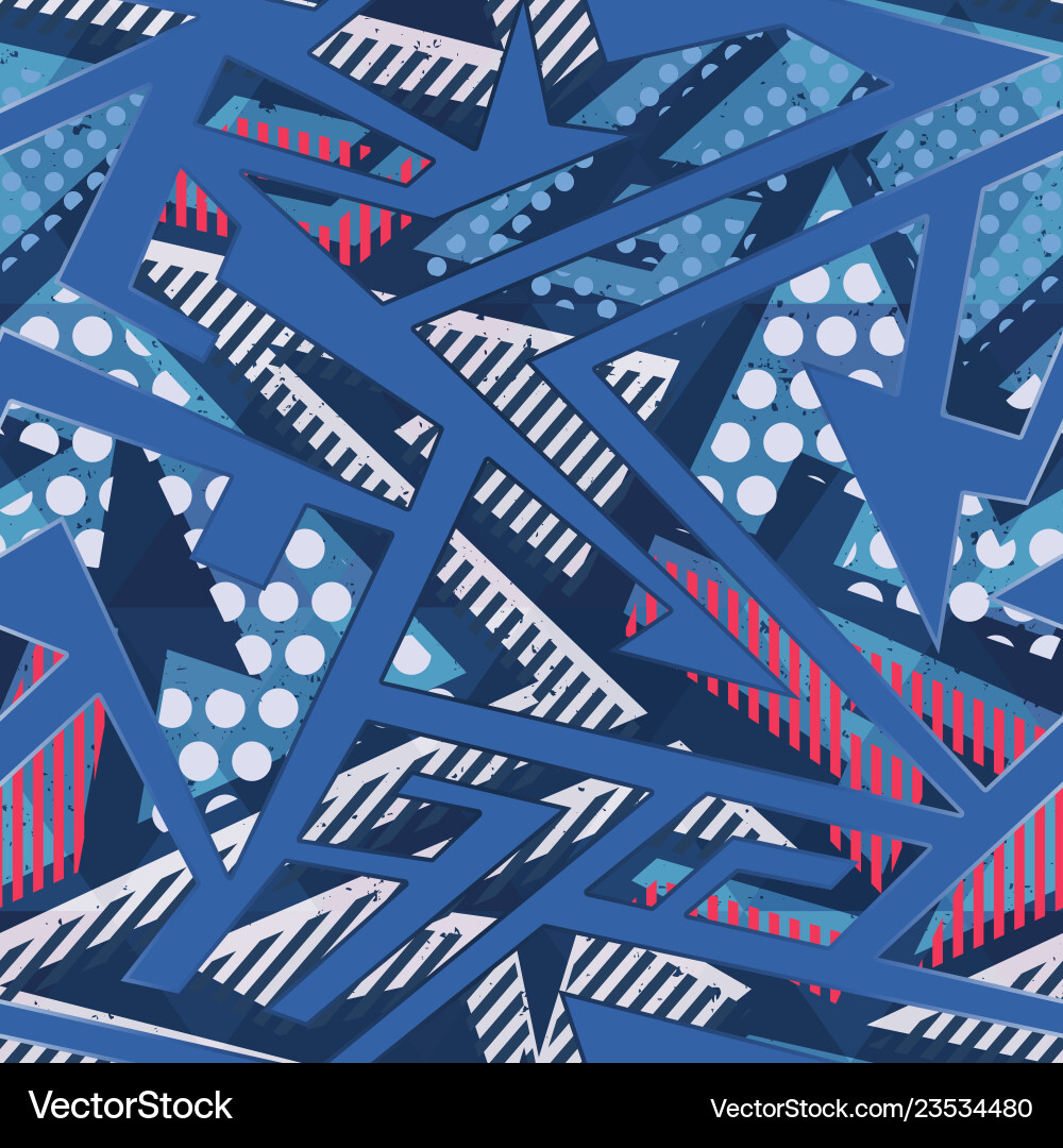 Abstract geometric seamless pattern Royalty Free Vector