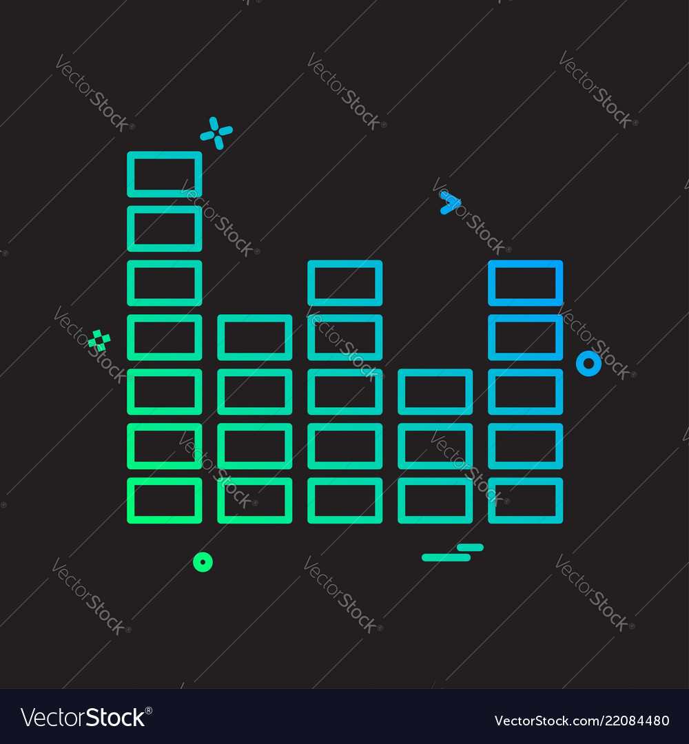 Bar graph icon design