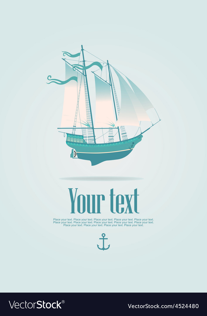 Sailboat Royalty Free Vector Image VectorStock Sailboat Vector 4524480