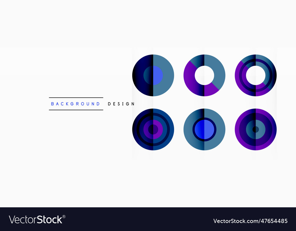 Abstract background with circle symmetric grid Vector Image