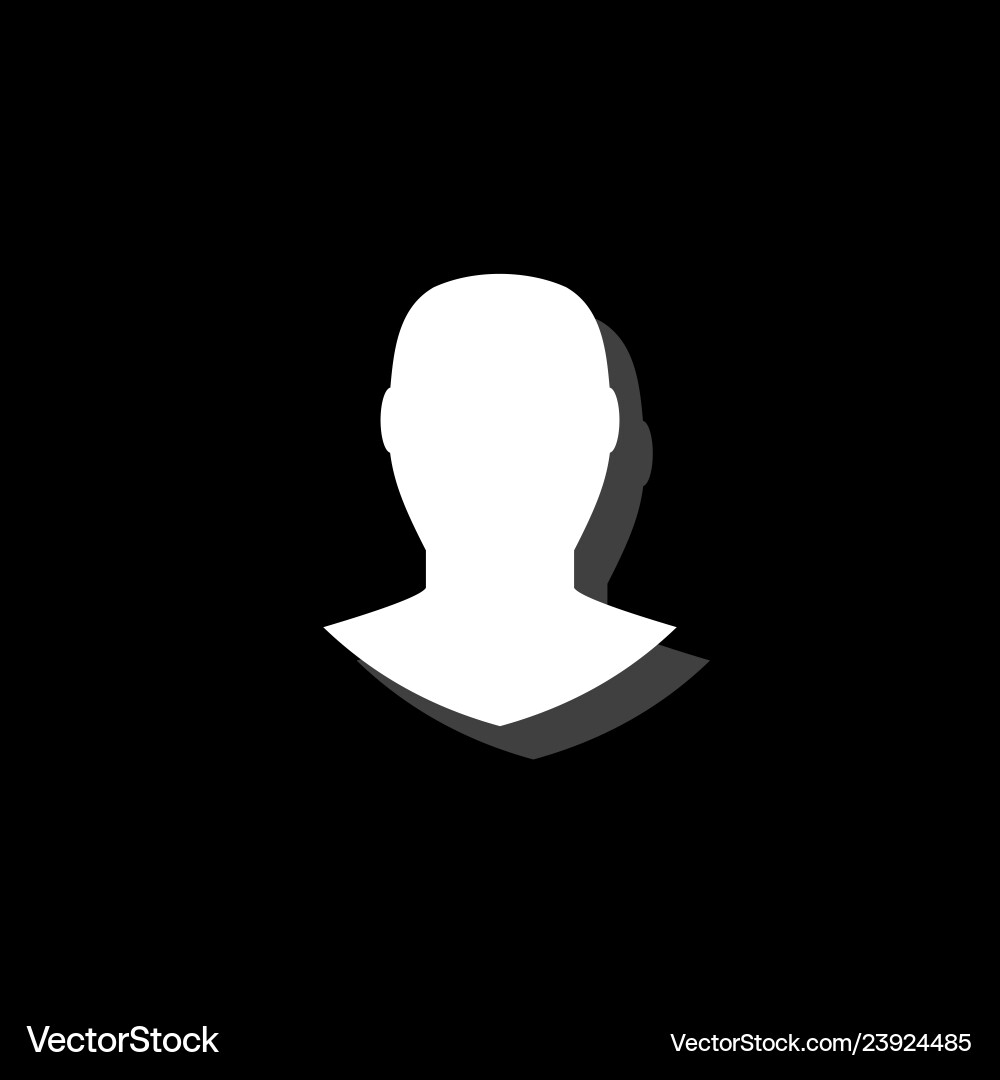 Avatar icon flat Royalty Free Vector Image - VectorStock