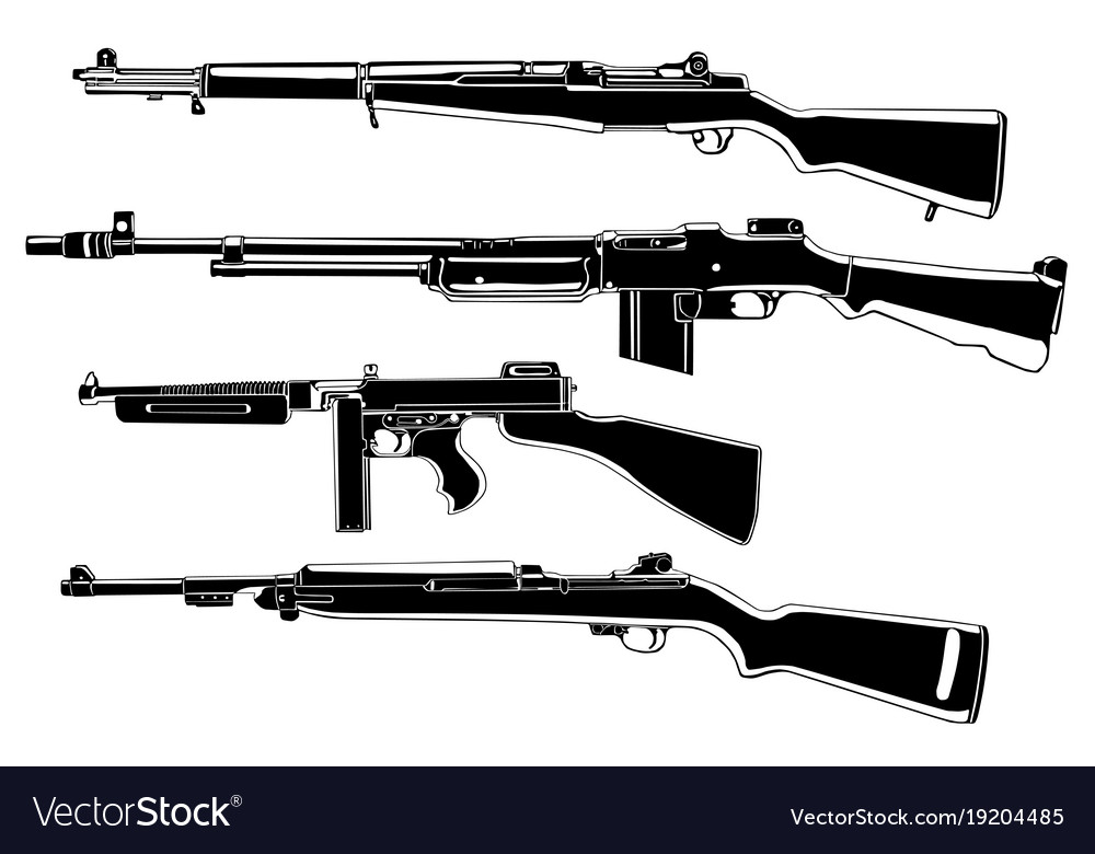 Guns Royalty Free Vector Image - VectorStock