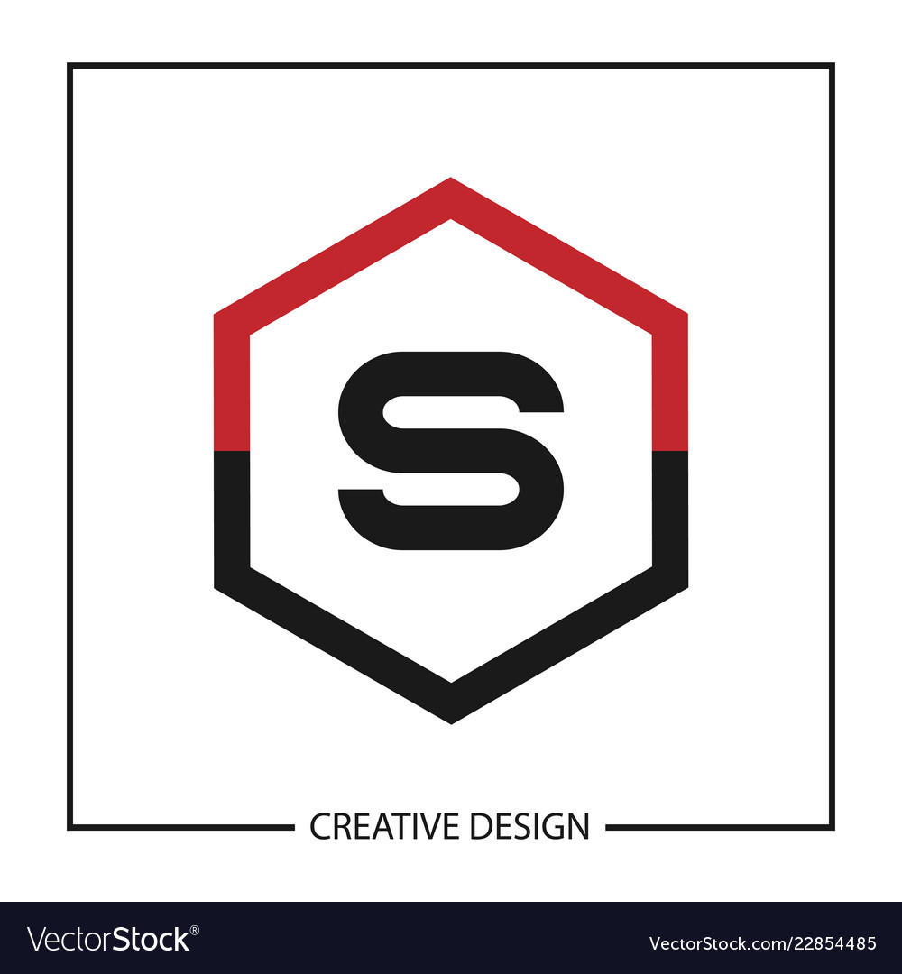 Initial letter s logo template design