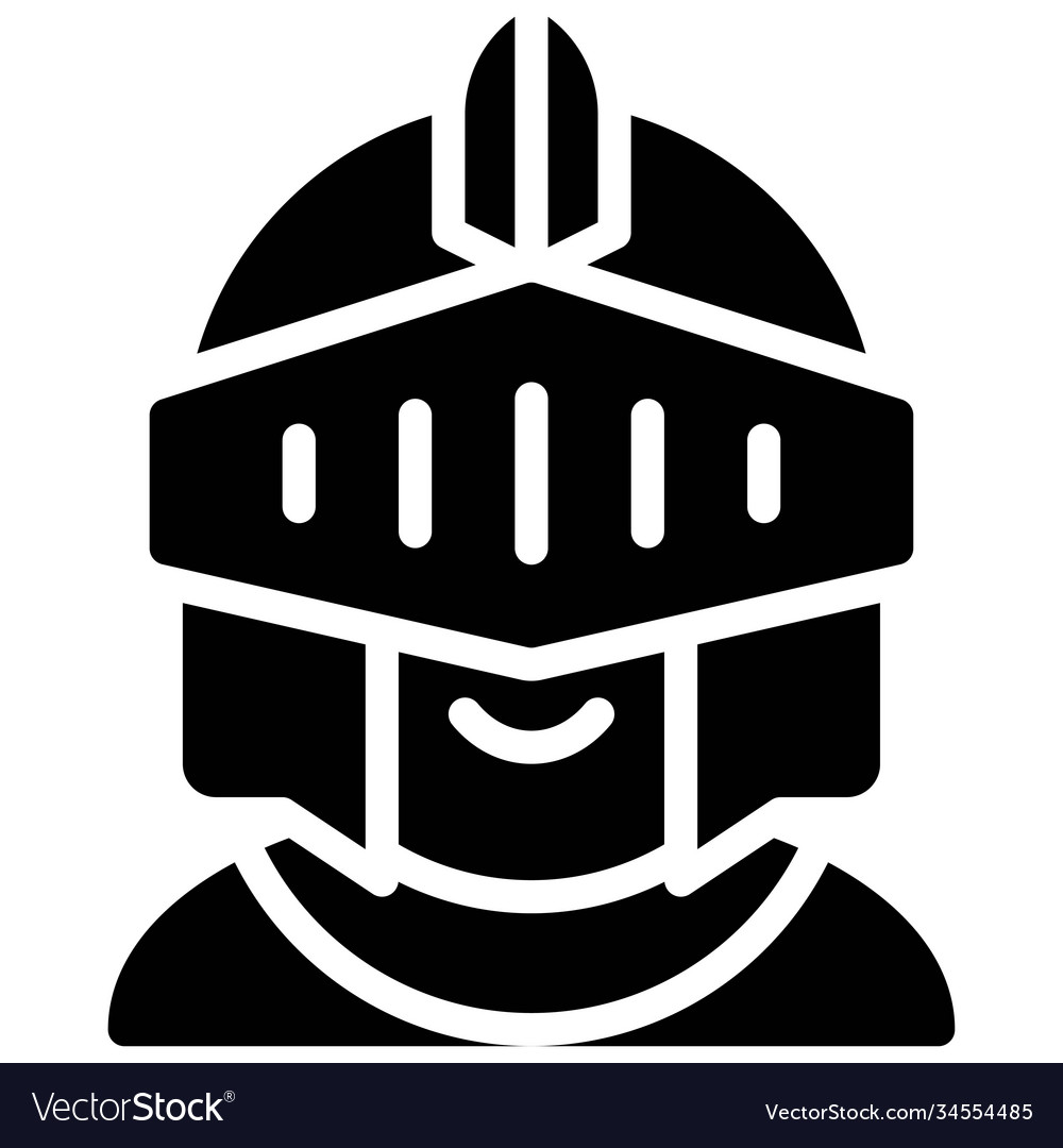 Knight avatar halloween costume Royalty Free Vector Image