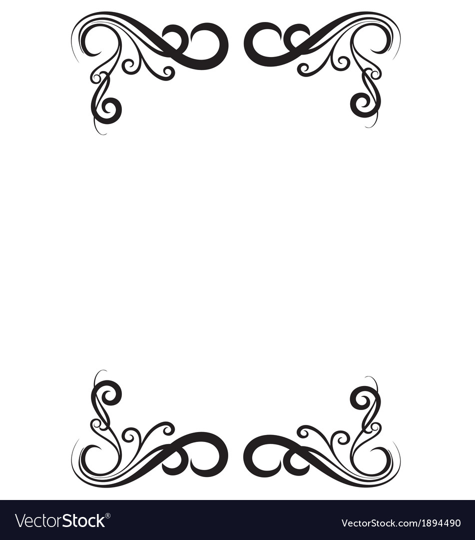 Download Decorative page border Royalty Free Vector Image