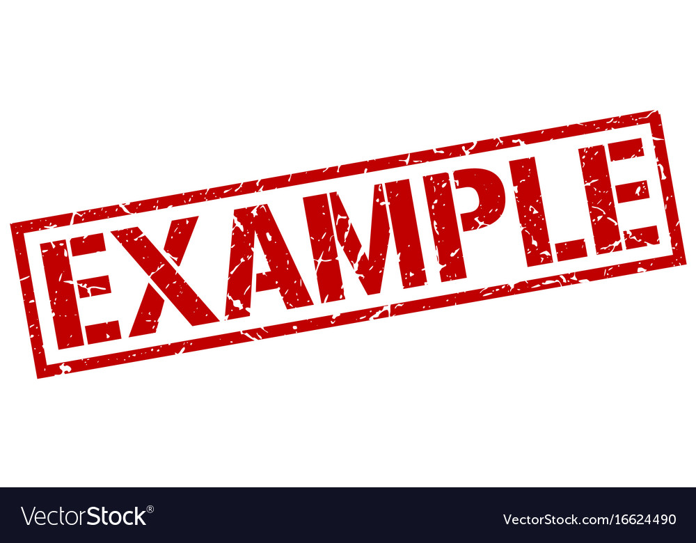 Download Example stamp Royalty Free Vector Image - VectorStock