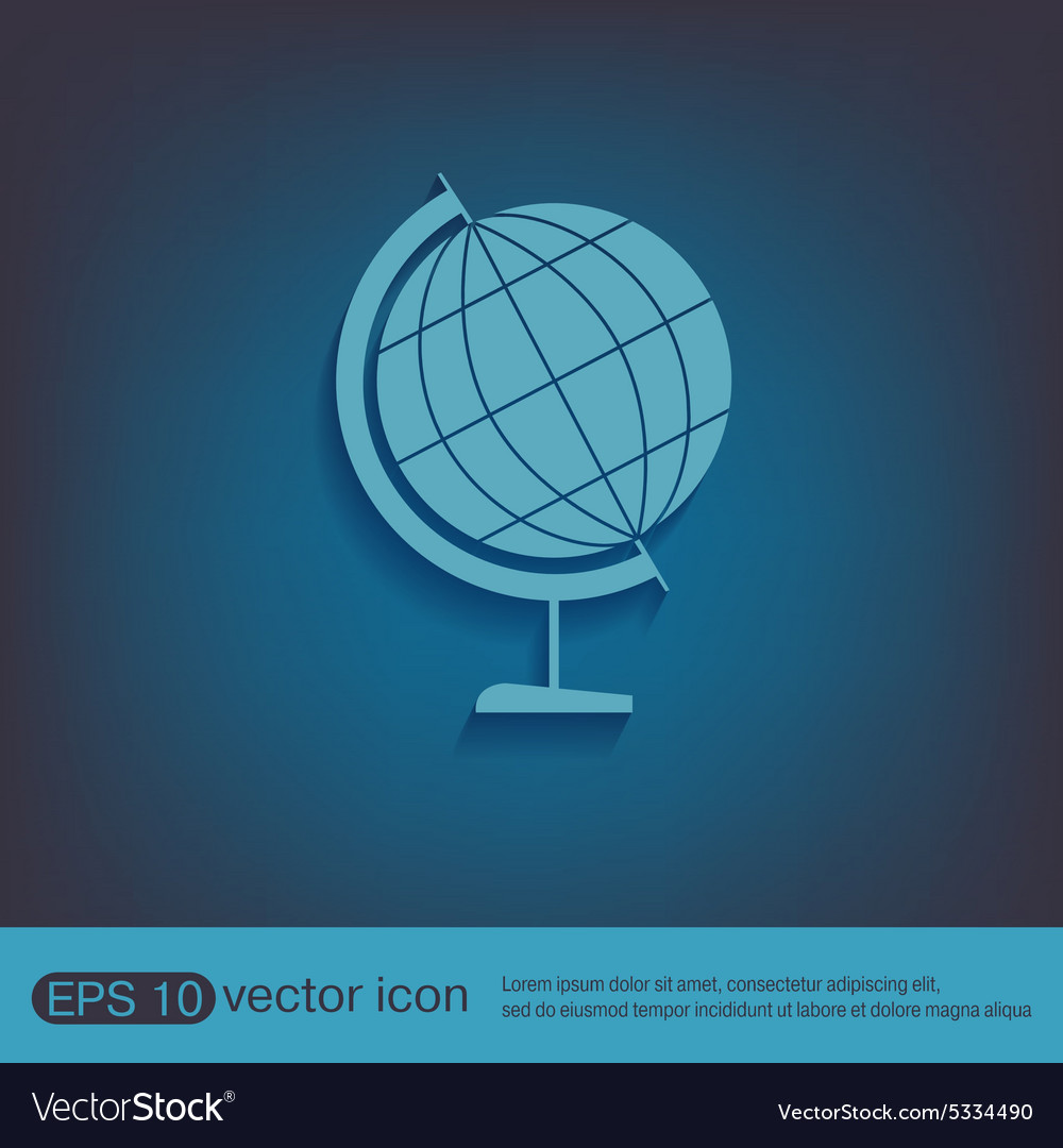 Globe symbol icon geography