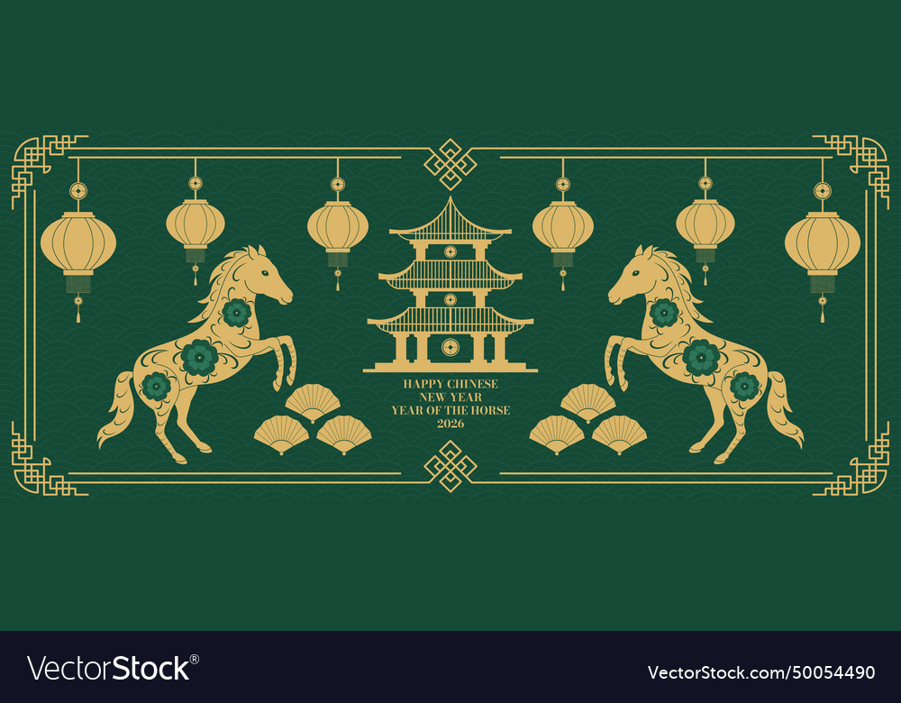 Happy chinese new year background 2026 year of Vector Image