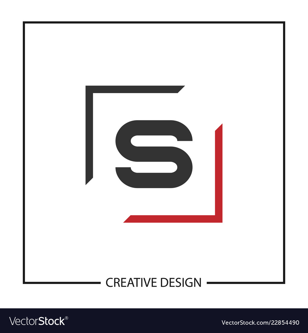 Initial letter s logo template design