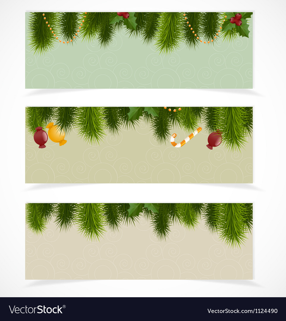 Merry christmas banner Royalty Free Vector Image