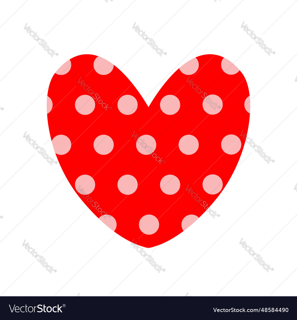 Red heart icon set happy valentines day cute