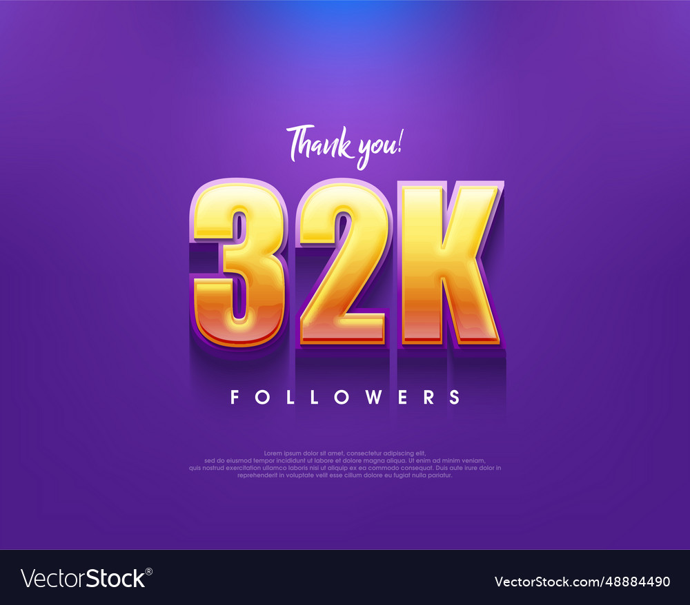 Simple and clean thank you design for 32k