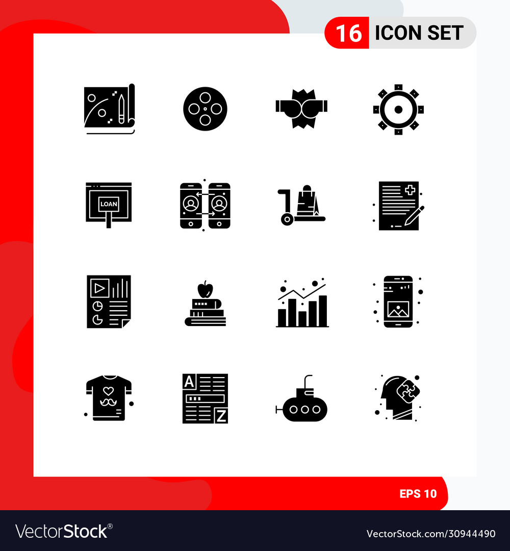 Stock-Symbol-Pack 16 Linienzeichen und Symbole