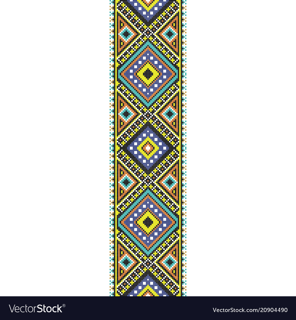 traditional-folk-art-knitted-embroidery-seamless-vector-image