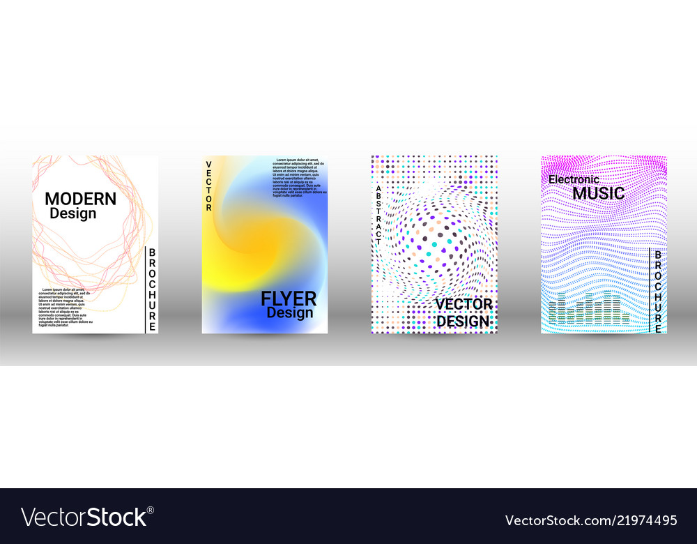 A set of modern abstract covers