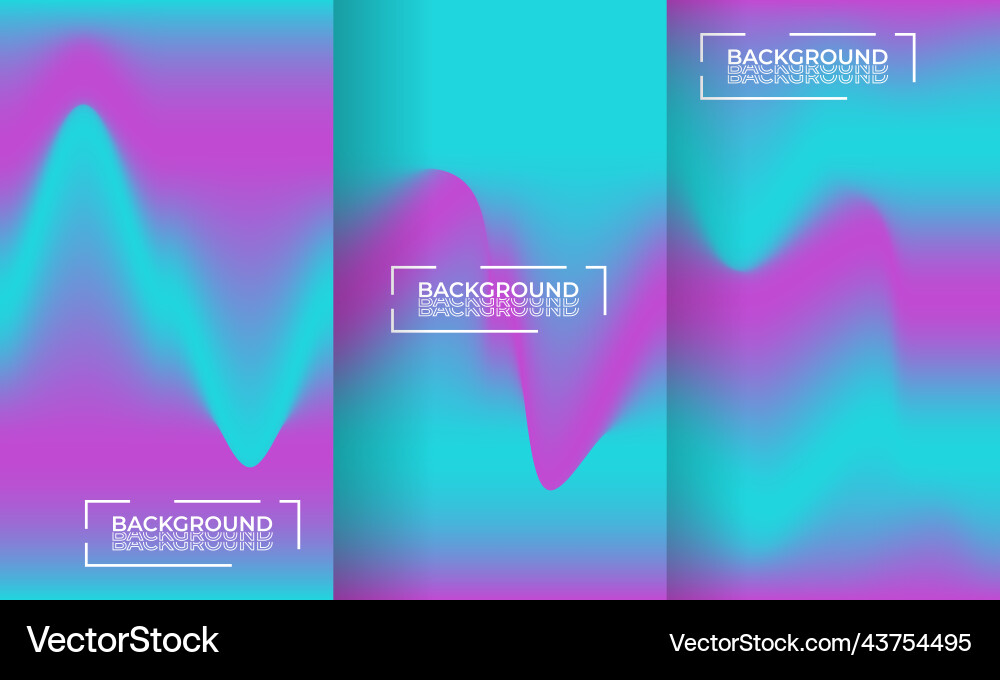 Abstract colorful blurred backgrounds elements Vector Image