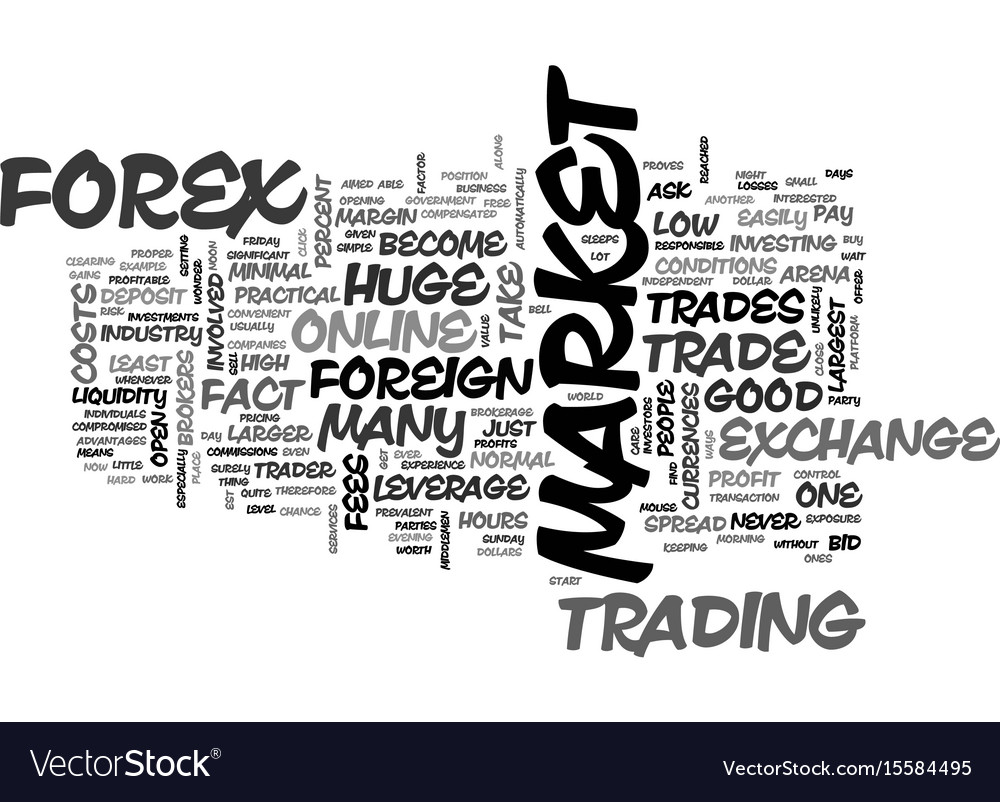 Why Should You Trade Online On Foreign Exchange Vector Image