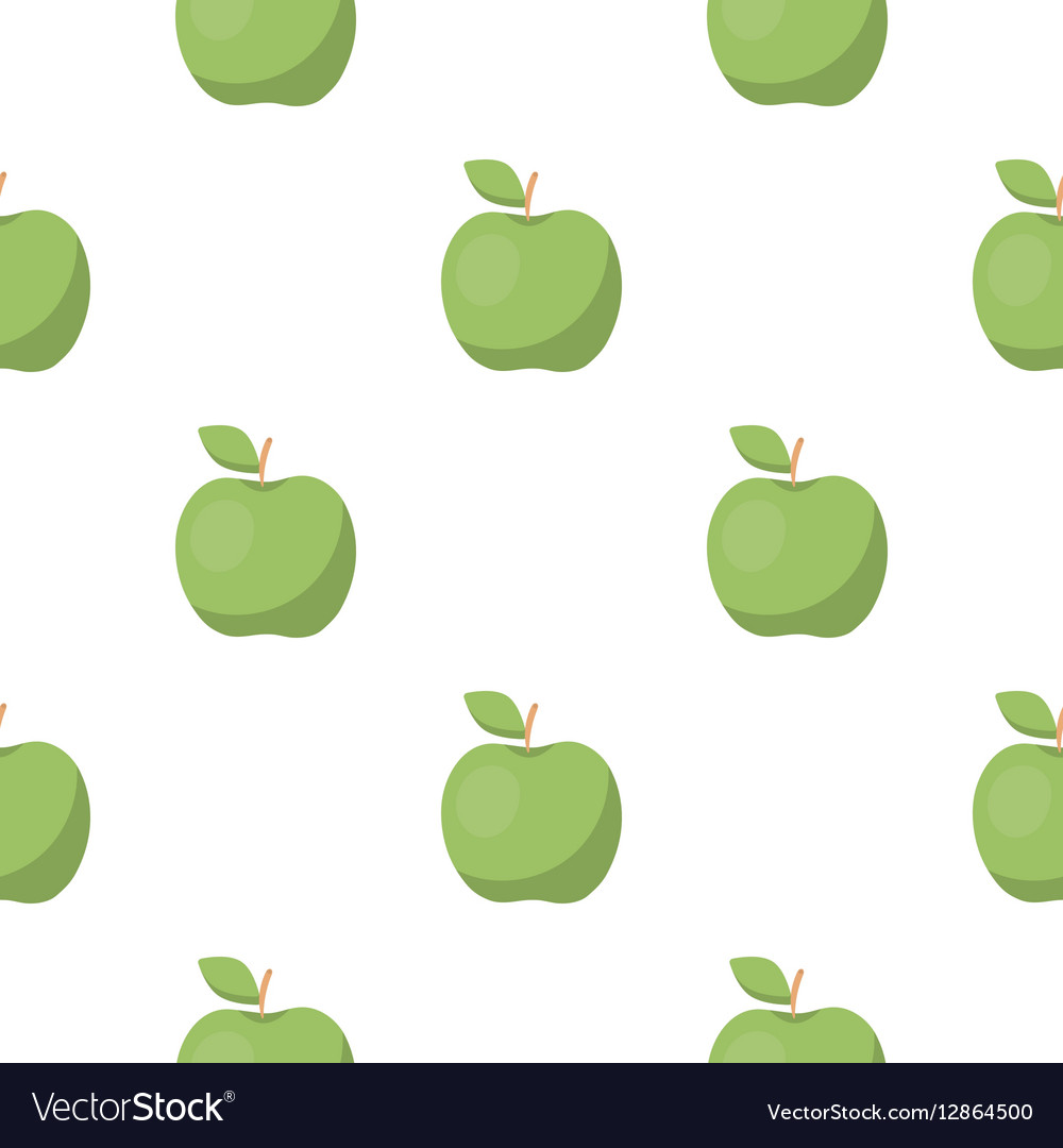 Apple icon cartoon singe fruit