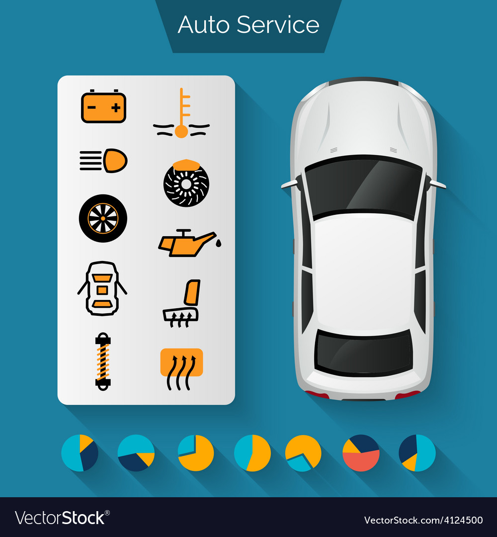 Auto service infographics