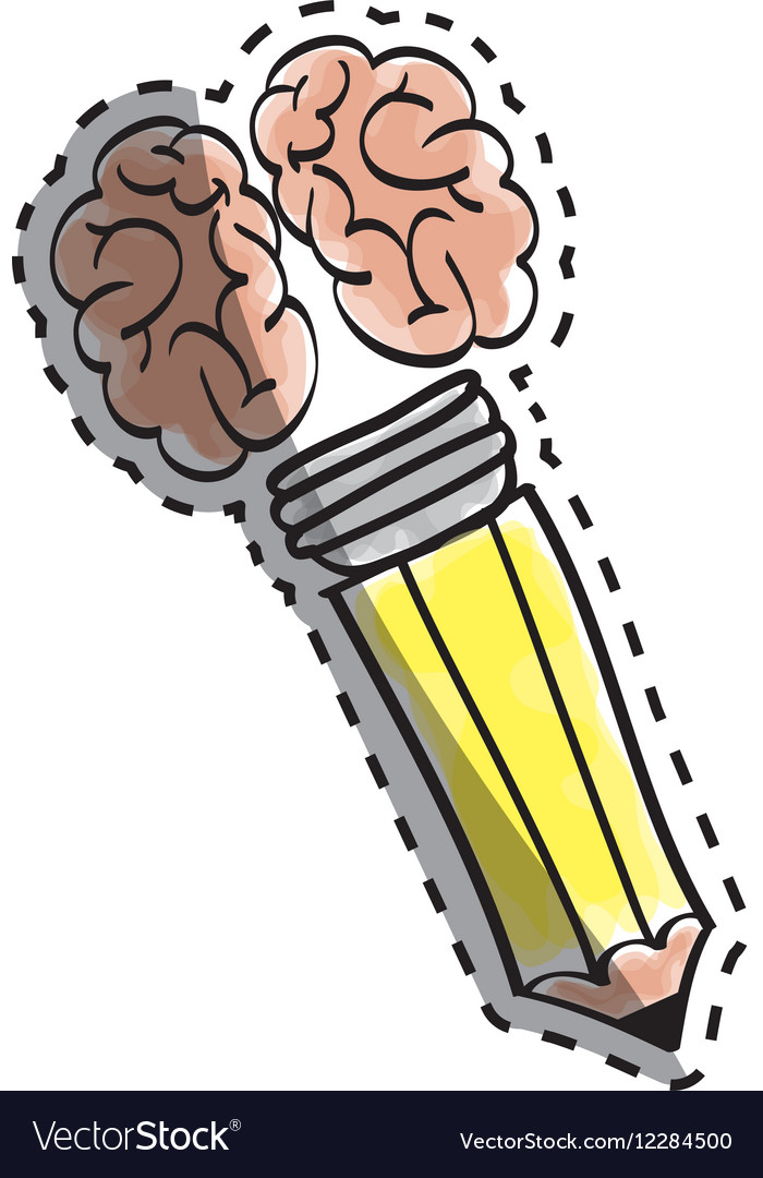 Pencil draw utensil Royalty Free Vector Image VectorStock