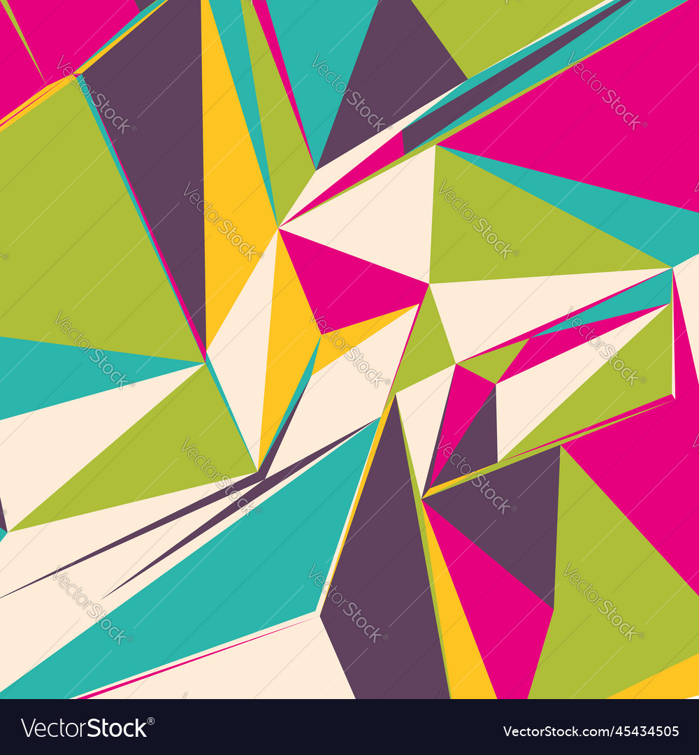 Abstract background with colorful triangles vector image Abstract background with colorful triangles