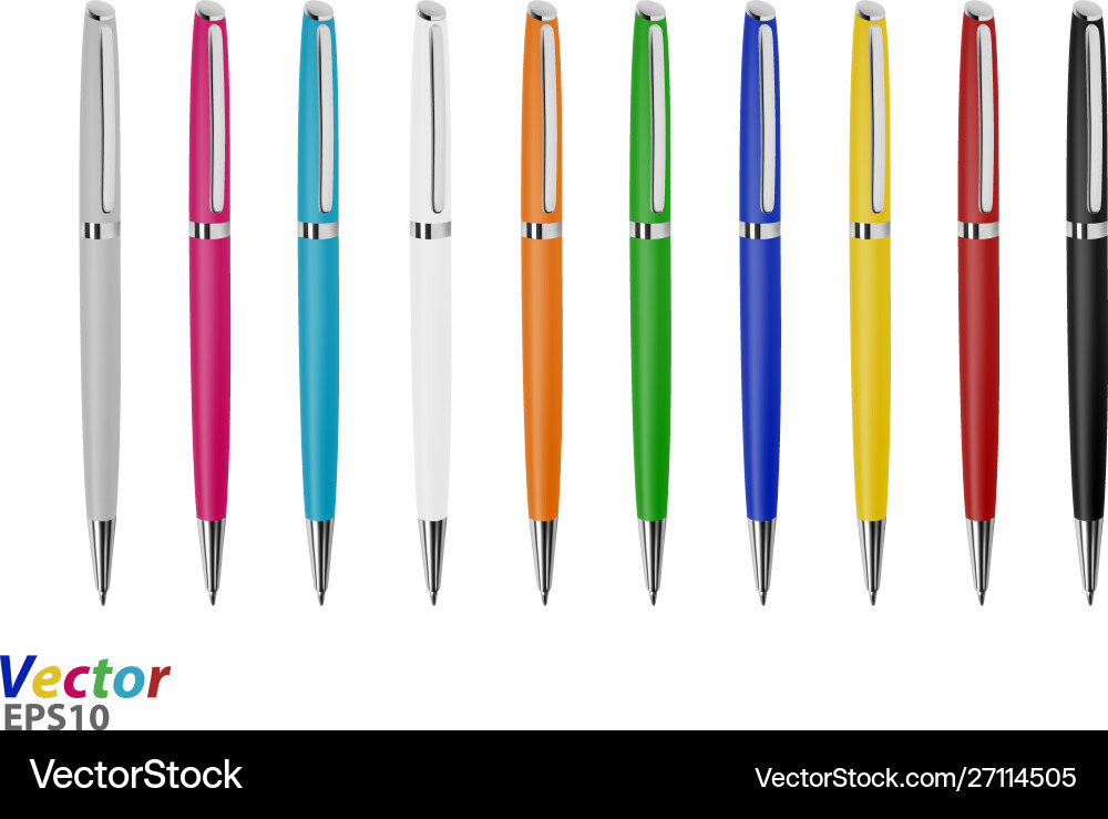 Automatic ball pen Royalty Free Vector Image - VectorStock