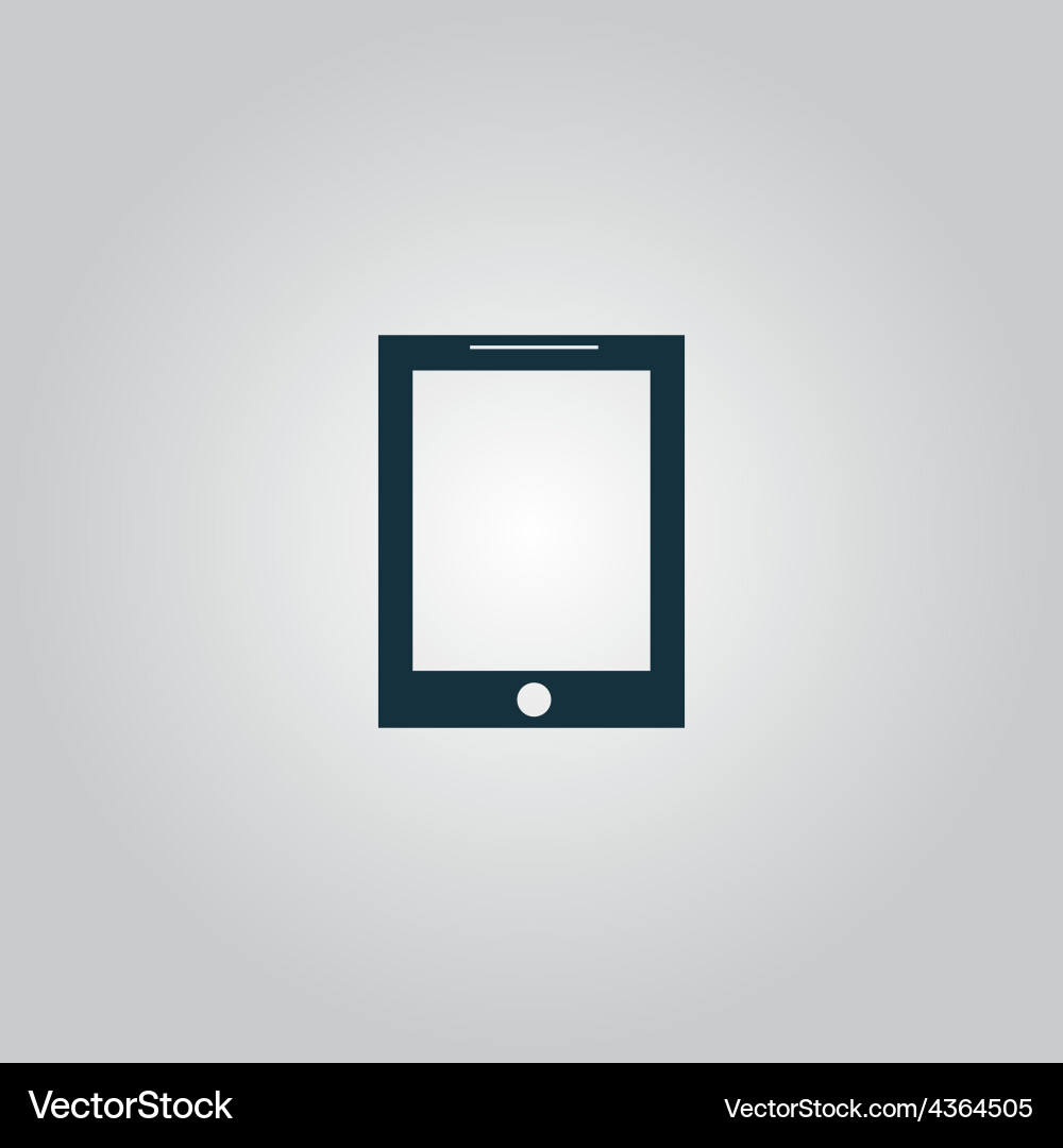 Smart tablet icon Royalty Free Vector Image - VectorStock